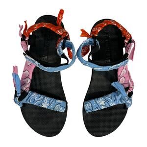 Arizona Love Sandals Trekky Blue Bandanna Sport Sandals size 10 US 40 EU